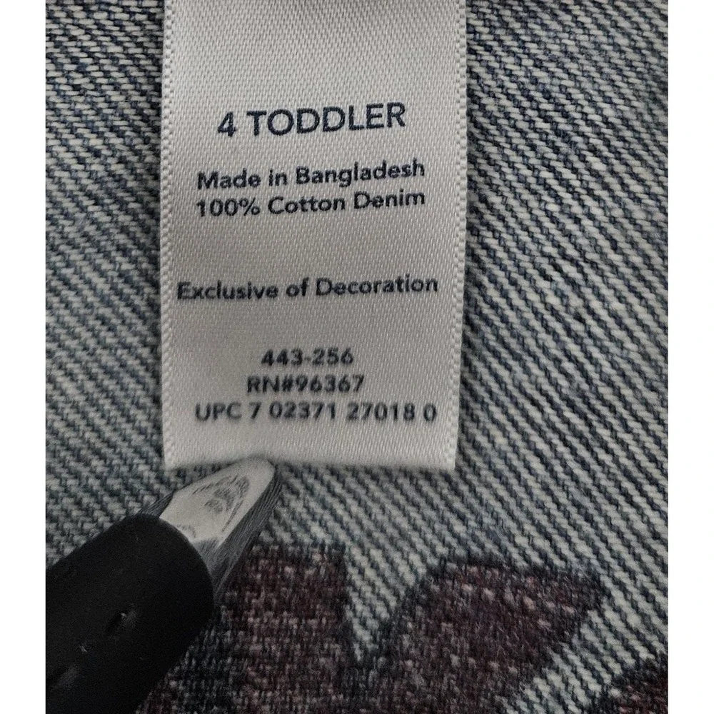 OshKosh B'Gosh Blue Denim Jean Jacket Children's Size‎ 4 Snap Close